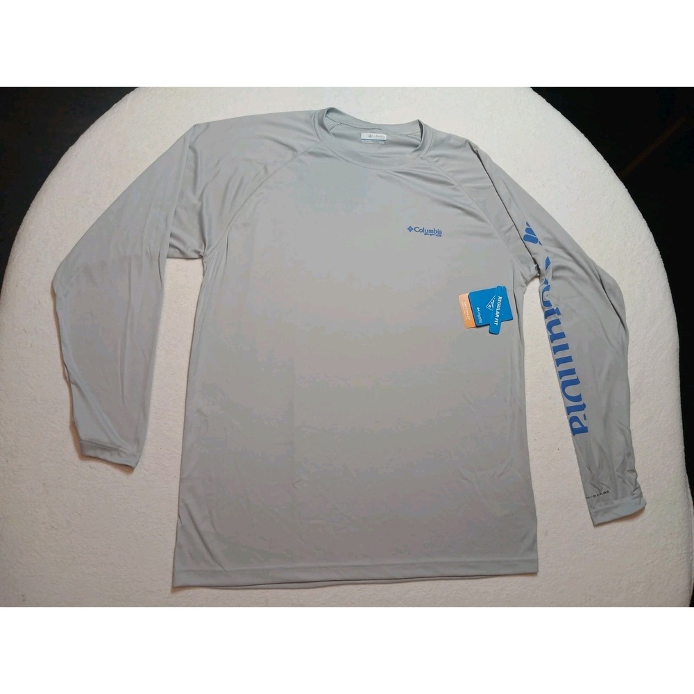 Columbia PFG Terminal Tackle Shirt Mens L NWT UPF 50 Long Sleeve Omni Shade Wick